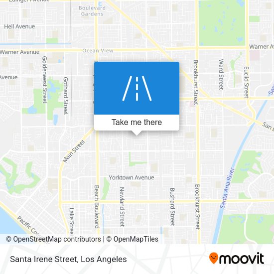 Santa Irene Street map