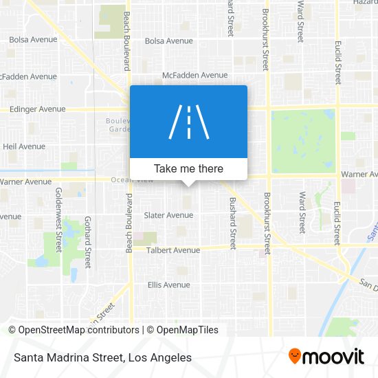 Santa Madrina Street map