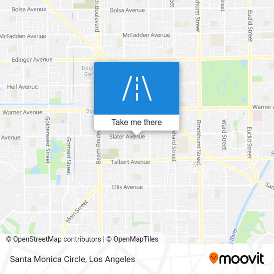 Santa Monica Circle map