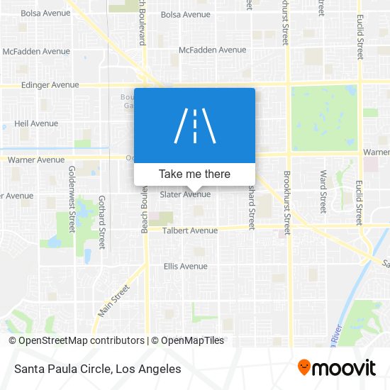 Santa Paula Circle map