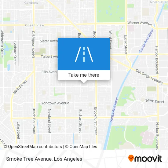 Smoke Tree Avenue map