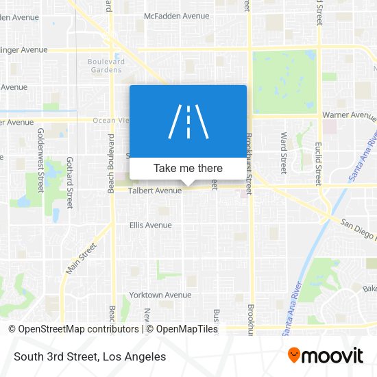 South 3rd Street map