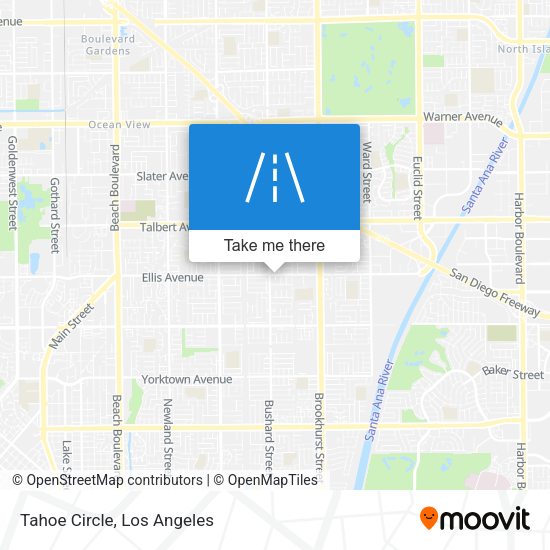Mapa de Tahoe Circle