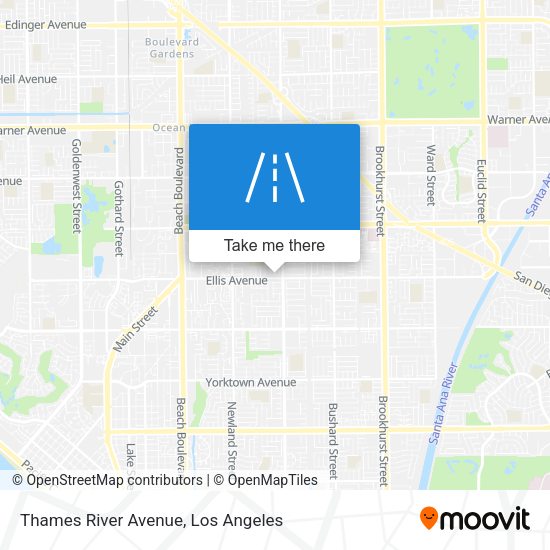 Mapa de Thames River Avenue