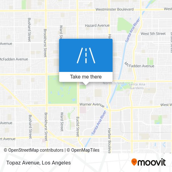 Mapa de Topaz Avenue