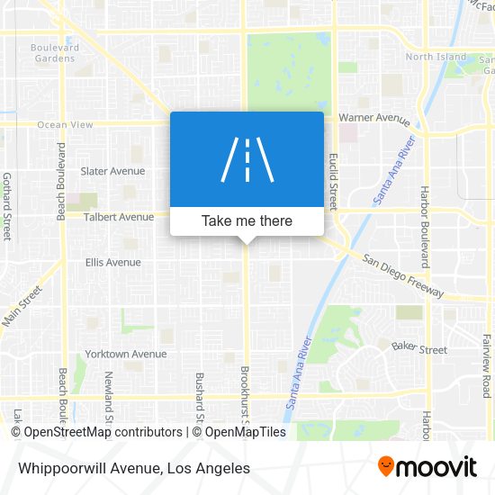 Mapa de Whippoorwill Avenue