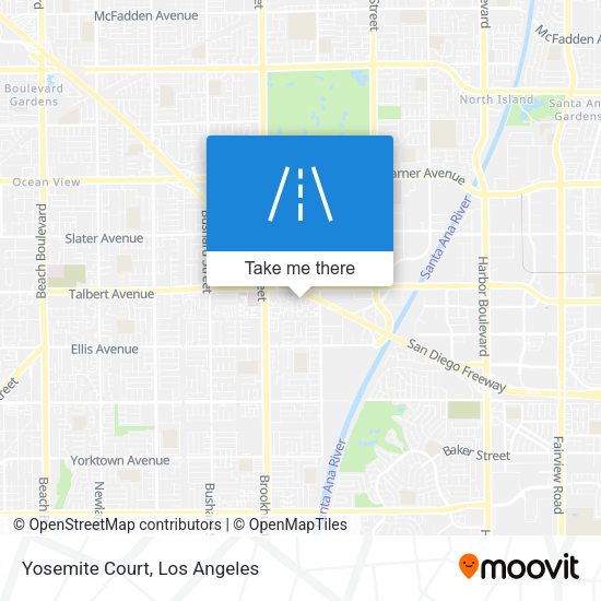 Mapa de Yosemite Court