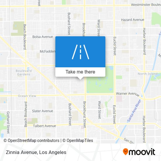 Mapa de Zinnia Avenue