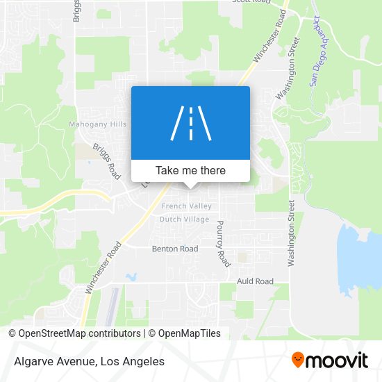 Mapa de Algarve Avenue
