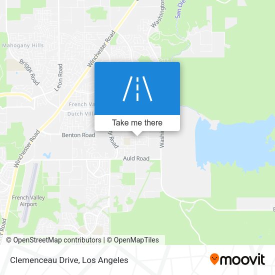 Clemenceau Drive map