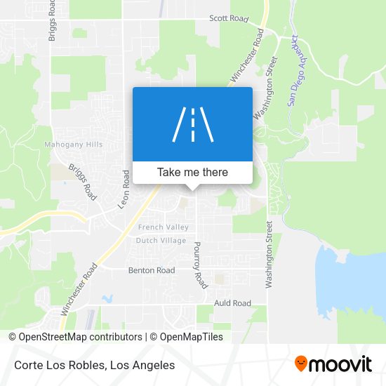 Corte Los Robles map