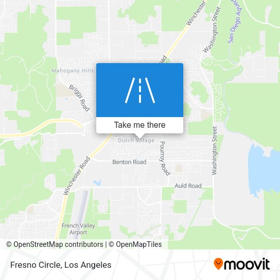 Mapa de Fresno Circle