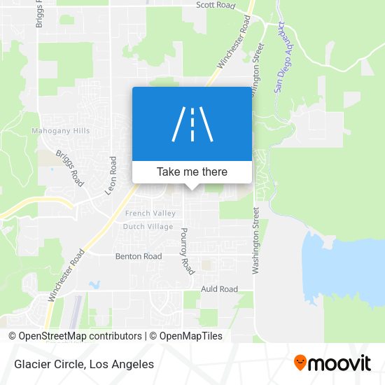 Mapa de Glacier Circle