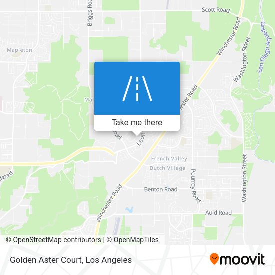 Golden Aster Court map