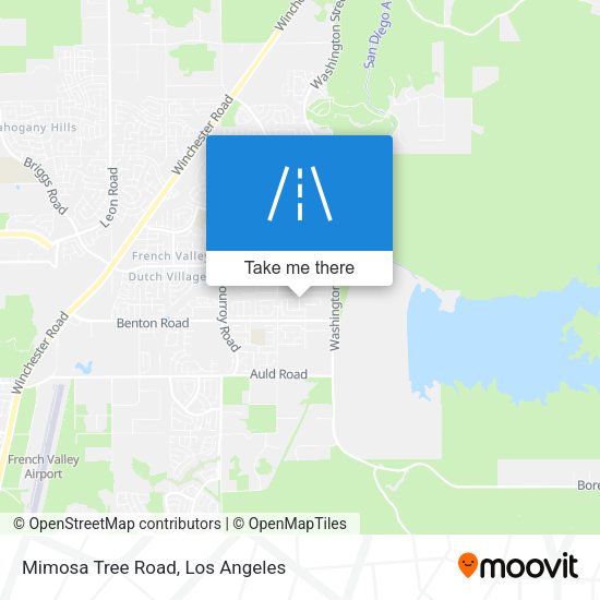 Mimosa Tree Road map