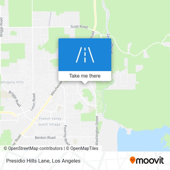 Presidio Hills Lane map