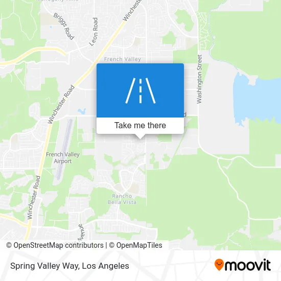 Spring Valley Way map