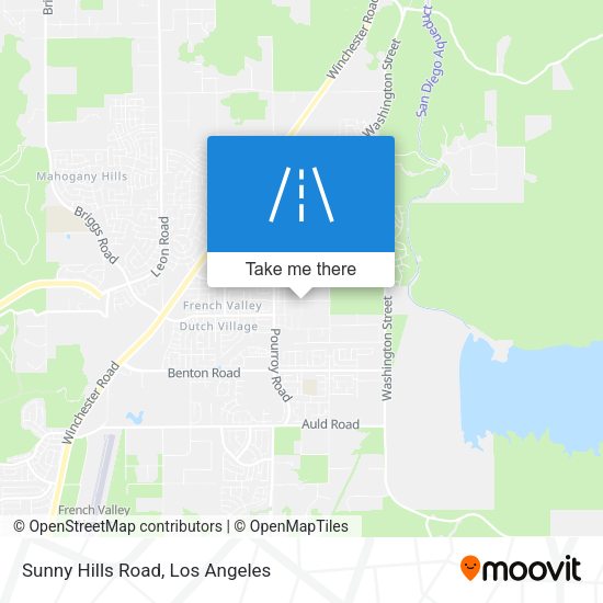 Sunny Hills Road map