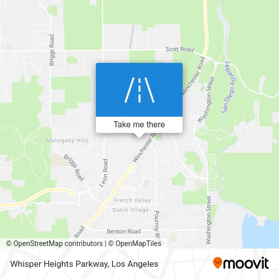 Mapa de Whisper Heights Parkway