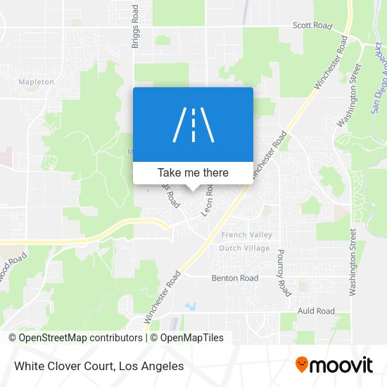 White Clover Court map