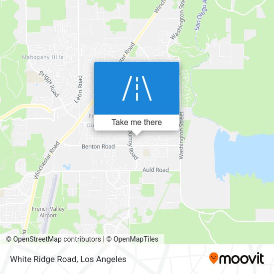 White Ridge Road map
