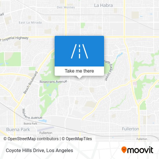 Mapa de Coyote Hills Drive