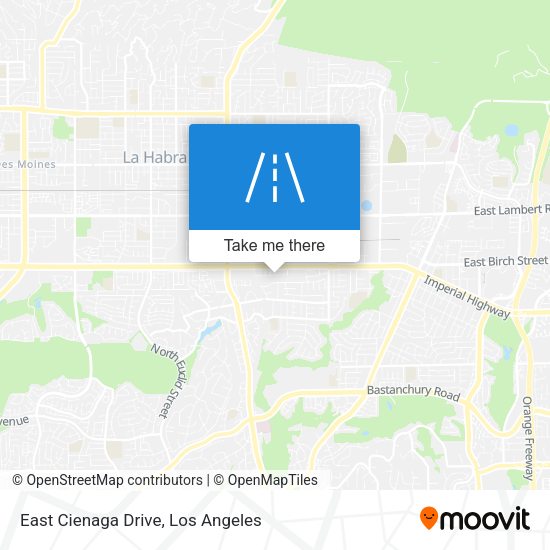 Mapa de East Cienaga Drive