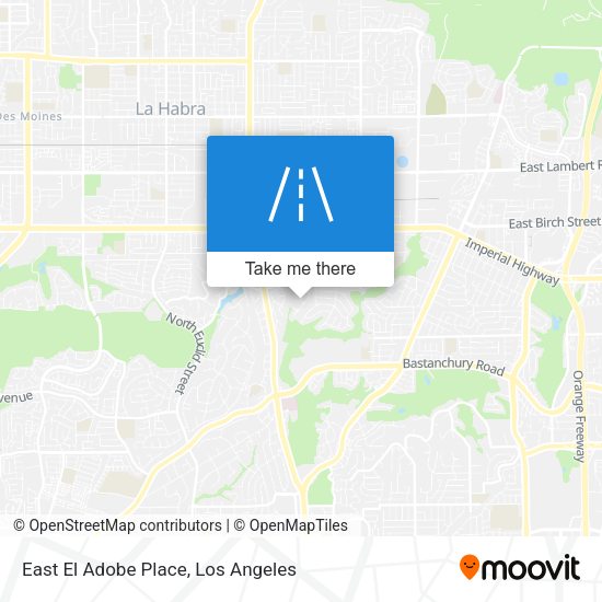 East El Adobe Place map