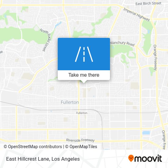 Mapa de East Hillcrest Lane