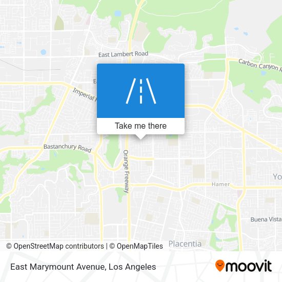 East Marymount Avenue map