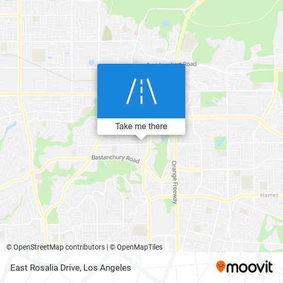 East Rosalia Drive map