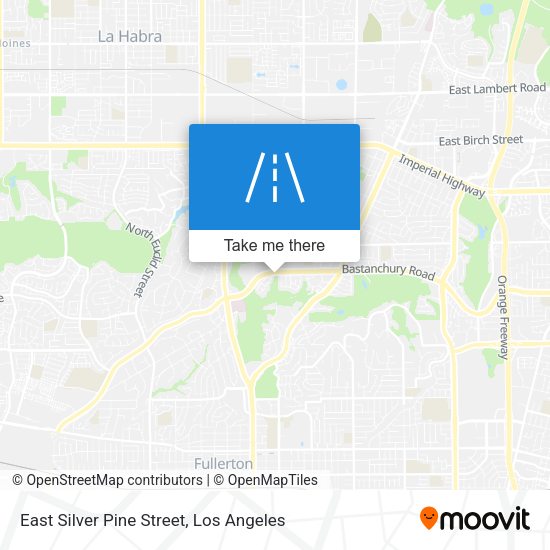 East Silver Pine Street map