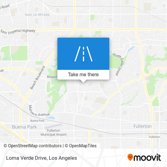 Loma Verde Drive map