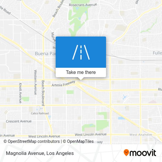 Magnolia Avenue map