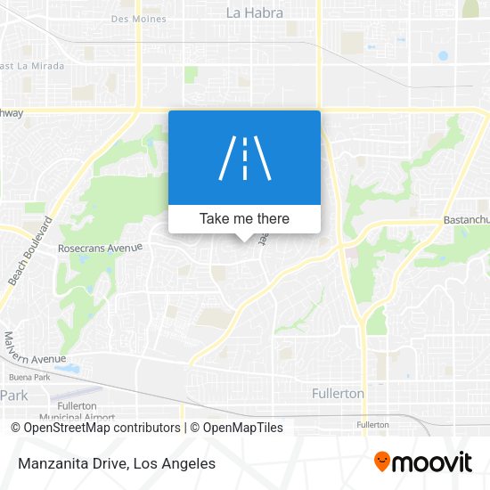 Manzanita Drive map