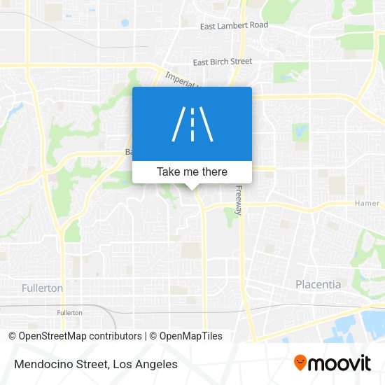 Mendocino Street map