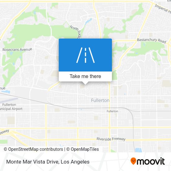 Monte Mar Vista Drive map