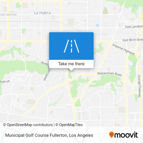 Municipal Golf Course Fullerton map