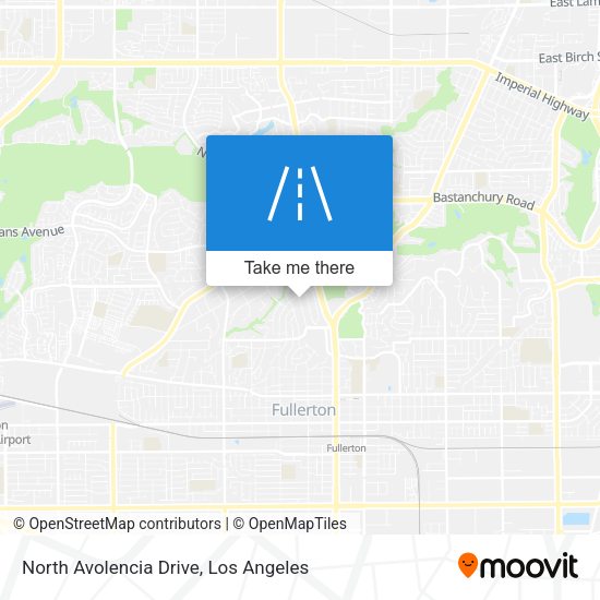 Mapa de North Avolencia Drive