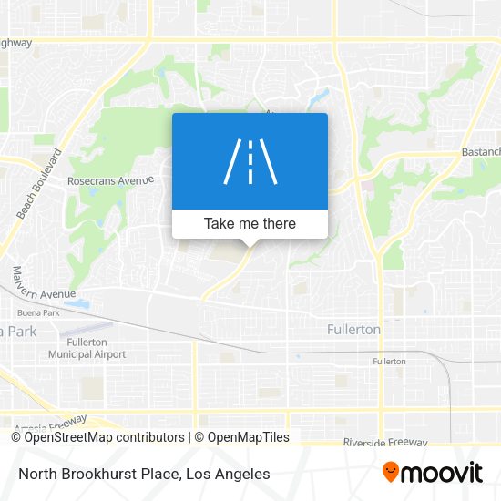 North Brookhurst Place map