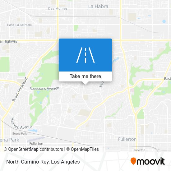 North Camino Rey map