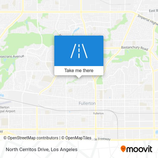 North Cerritos Drive map