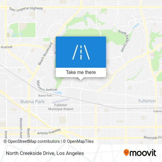 North Creekside Drive map