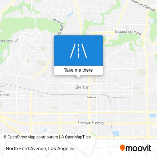 North Ford Avenue map