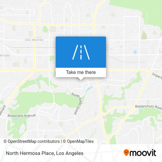 Mapa de North Hermosa Place