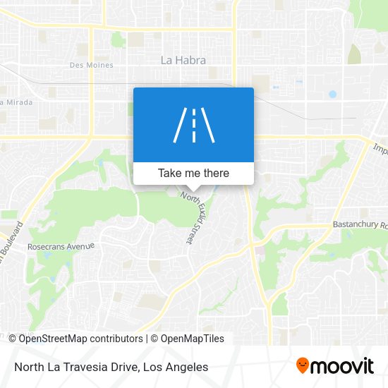 North La Travesia Drive map