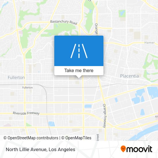 North Lillie Avenue map