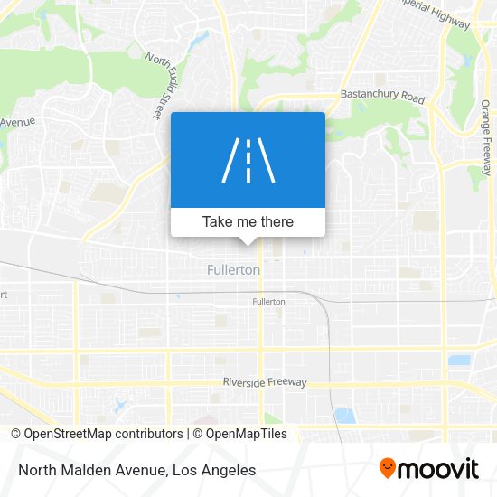 North Malden Avenue map