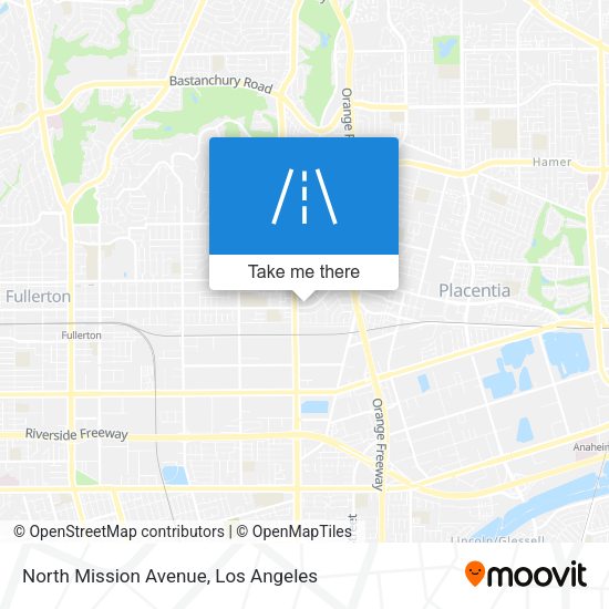 North Mission Avenue map
