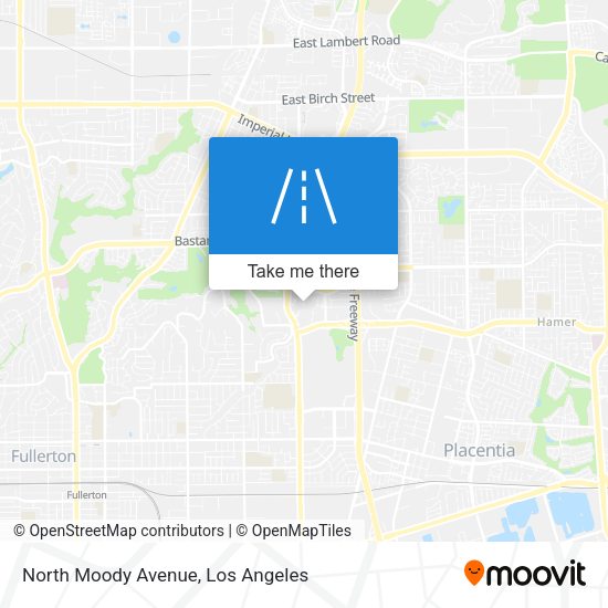 North Moody Avenue map
